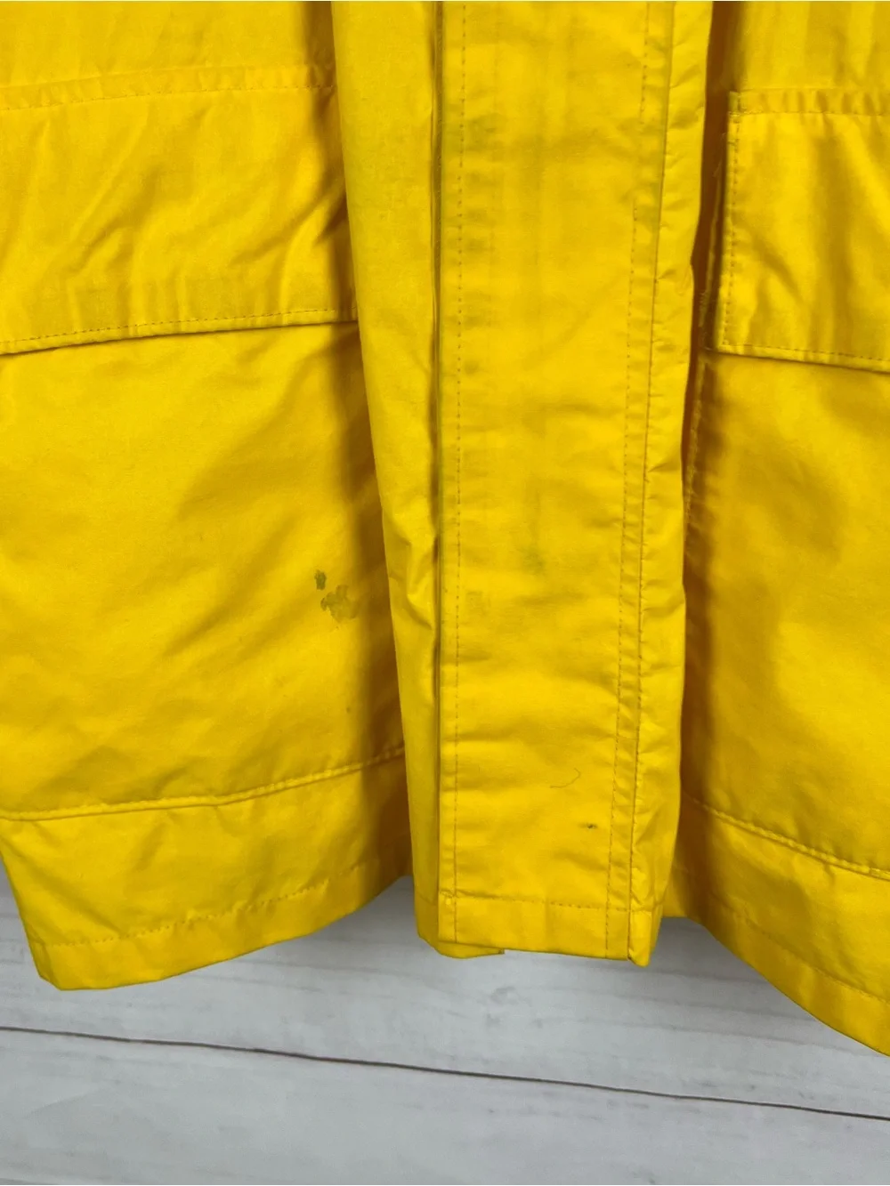 Vintage LL Bean Jacket Mens Extra Large XL Yellow Raincoat Gore Tex USA Made 80s